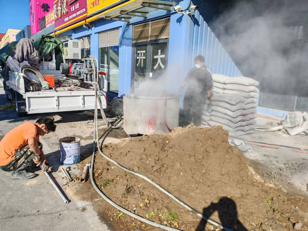 皮山顶管注浆加固